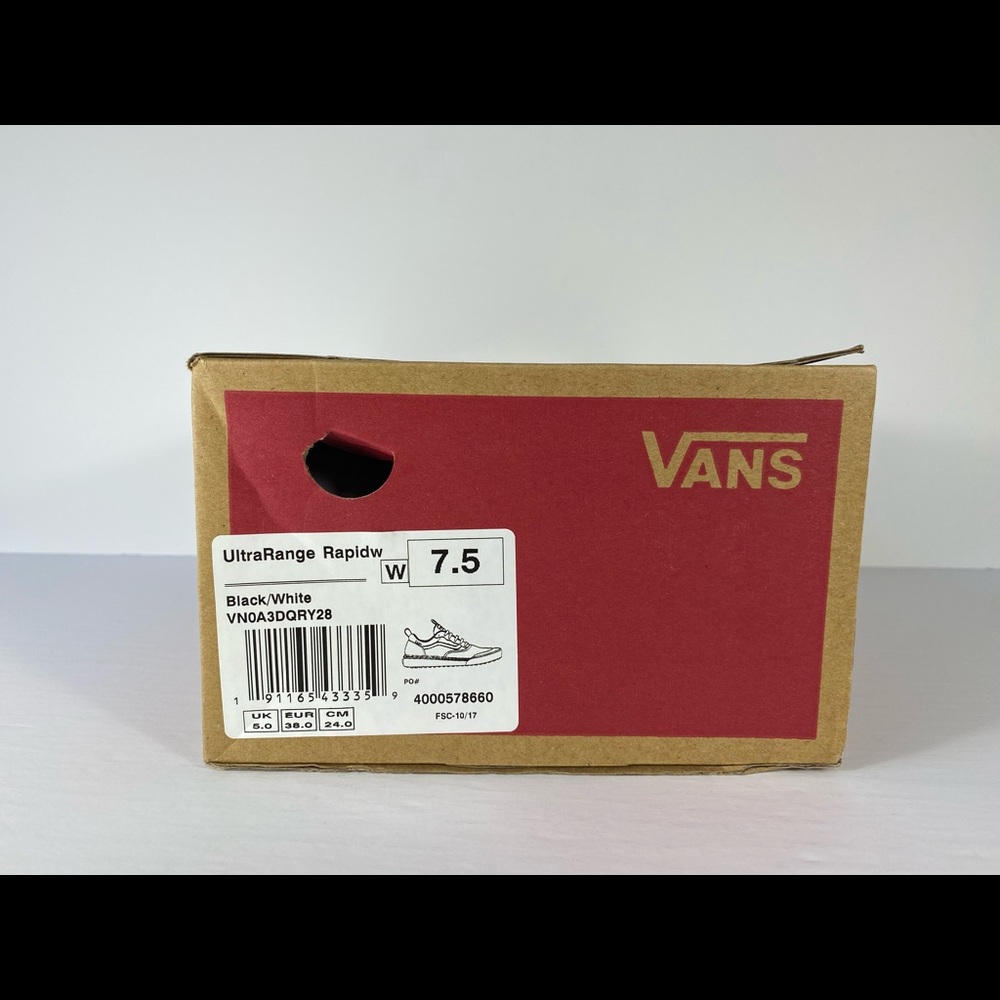 Vans UltraRange Rapidweld Black White Sneakers - Picture 8 of 8